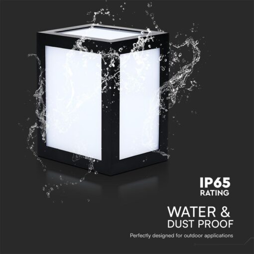 Επιτοίχιο Φωτιστικό LED 12W 6400K IP65 Μαύρου Χρώματος V-TAC – 218342VT