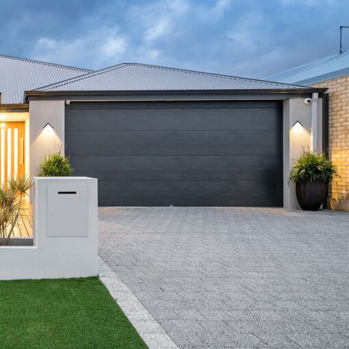 LED αδιάβροχη απλίκα 12W IP65 4000K Φυσικό λευκό Μαύρο σώμα τετράγωνη V-TAC – 218540