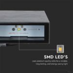 LED Φωτιστικό Τοίχου Up-Down Μαύρο 4W V-TAC IP65 Θερμό 3000K – 218561