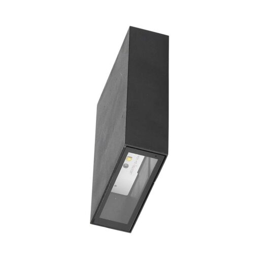 LED Φωτιστικό Τοίχου Up-Down Μαύρο 4W V-TAC IP65 Θερμό 3000K – 218561