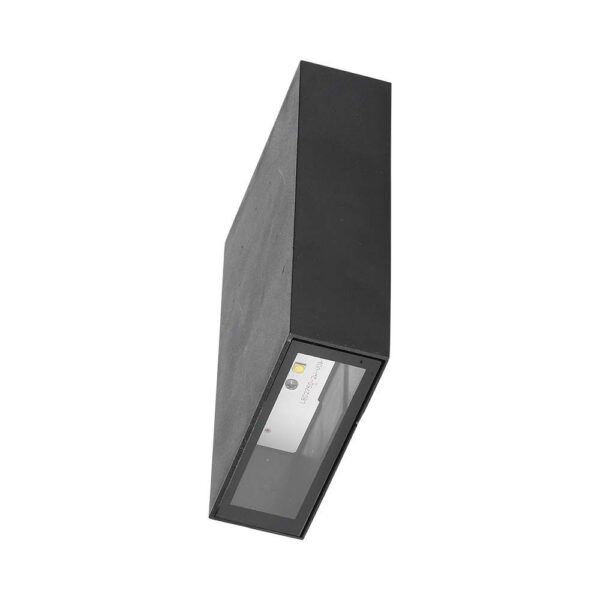 LED Φωτιστικό Τοίχου Up-Down Μαύρο 4W V-TAC IP65 Θερμό 3000K – 218561