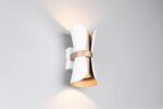 Φωτιστικό Τοίχου Up-Down Λευκό Ματ & Καφέ COAT 2xGU10 Trio Lighting – 218600231