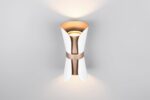 Φωτιστικό Τοίχου Up-Down Λευκό Ματ & Καφέ COAT 2xGU10 Trio Lighting – 218600231