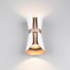 Φωτιστικό Τοίχου Up-Down Λευκό Ματ & Καφέ COAT 2xGU10 Trio Lighting – 218600231