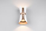 Φωτιστικό Τοίχου Up-Down Λευκό Ματ & Καφέ COAT 2xGU10 Trio Lighting – 218600231