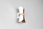 Φωτιστικό Τοίχου Up-Down Λευκό Ματ & Καφέ COAT 2xGU10 Trio Lighting – 218600231