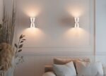 Φωτιστικό Τοίχου Up-Down Λευκό Ματ & Καφέ COAT 2xGU10 Trio Lighting – 218600231
