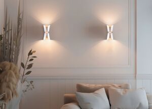 Φωτιστικό Τοίχου Up-Down Λευκό Ματ & Καφέ COAT 2xGU10 Trio Lighting – 218600231