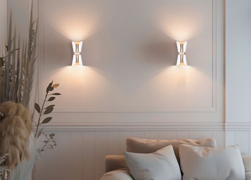 Φωτιστικό Τοίχου Up-Down Λευκό Ματ & Καφέ COAT 2xGU10 Trio Lighting – 218600231