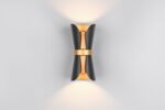 Φωτιστικό Τοίχου Up-Down Μαύρο-Χρυσό COAT 2xGU10 Trio Lighting – 218600280