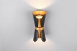 Φωτιστικό Τοίχου Up-Down Μαύρο-Χρυσό COAT 2xGU10 Trio Lighting – 218600280