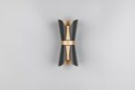 Φωτιστικό Τοίχου Up-Down Μαύρο-Χρυσό COAT 2xGU10 Trio Lighting – 218600280