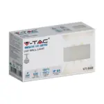 Φωτιστικό Τοίχου 5W LED Up-Down Λευκό V-TAC IP65 Θερμό Λευκό 3000K – 218613