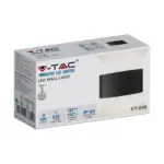 Φωτιστικό Τοίχου 5W LED Up-Down Μαύρο V-TAC IP65 Θερμό Λευκό 3000K – 218615