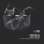 Φωτιστικό Τοίχου 5W LED Up-Down Μαύρο V-TAC IP65 Θερμό Λευκό 3000K – 218615