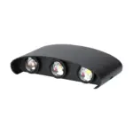 Φωτιστικό Τοίχου 5W LED Up-Down Μαύρο V-TAC IP65 Θερμό Λευκό 3000K – 218615