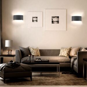 Επιτοίχιο LED φωτιστικό UP-DOWN 5W IP65 μαύρο σώμα 4000K V-TAC – 218616