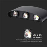 Επιτοίχιο LED Φωτιστικό Up-Down 5W IP65 Μαύρο Σώμα 4000K V-TAC – 218616
