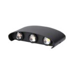 Επιτοίχιο LED φωτιστικό UP-DOWN 5W IP65 μαύρο σώμα 4000K V-TAC – 218616
