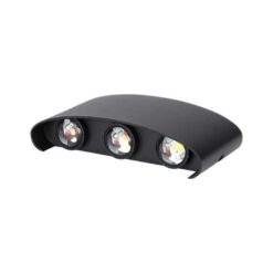 Επιτοίχιο LED φωτιστικό UP-DOWN 5W IP65 μαύρο σώμα 4000K V-TAC – 218616
