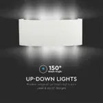 Φωτιστικό Τοίχου 7W LED Up-Down Λευκό V-TAC IP65 Θερμό Λευκό 3000K – 218617