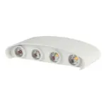 Φωτιστικό Τοίχου 7W LED Up-Down Λευκό V-TAC IP65 Θερμό Λευκό 3000K – 218617