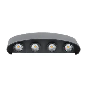 Φωτιστικό Τοίχου 7W LED Up-Down Μαύρο V-TAC IP65 Θερμό Λευκό 3000K – 218619