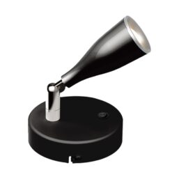 LED Επιτοίχιο Φωτιστικό 4.5W Μαύρο με Διακόπτη V-TAC Φυσικό Λευκό 4000K – 218678