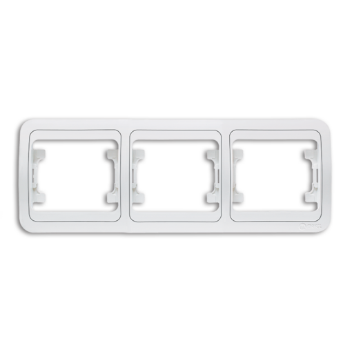 Τριπλό Πλαίσιο Λευκό Makel Mimoza – 22013