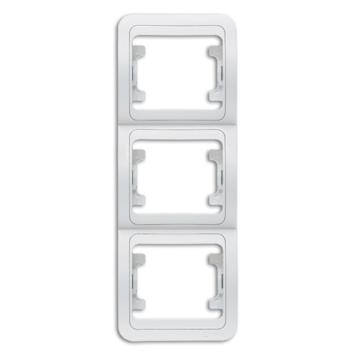 Τριπλό Πλαίσιο Κάθετο Λευκό Makel Mimoza – 22033