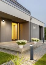 Φωτιστικό Τοίχου Trio Lighting LED 9W  Ανθρακί Αλουμίνιο 900lm 3000K IP54 221169142