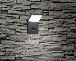 Φωτιστικό Τοίχου Trio Lighting LED 9W  Ανθρακί Αλουμίνιο 900lm 3000K IP54 221169142