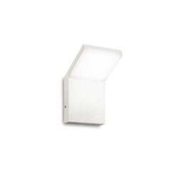 IDEAL LUX Επιτοίχιο Φωτιστικό Κήπου STYLE LED 9W 4000K IP54 Λευκού Χρώματος – 221502
