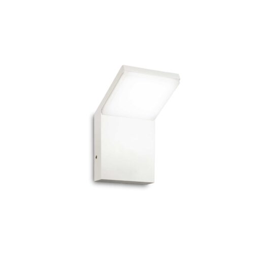 IDEAL LUX Επιτοίχιο Φωτιστικό Κήπου STYLE LED 9W 4000K IP54 Λευκού Χρώματος – 221502