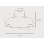 Φωτιστικό Οροφής DFTP  Kaito Dim LED 13W 3000K Γκρι Χρώματος  – 2220506010