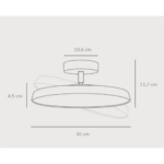 Κρεμαστό Φωτιστικό DFTP  Kaito Pro 30 LED 18W 3000K Λευκού Χρώματος – 2220516001