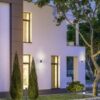 Φωτιστικό Τοίχου Trio Lighting   E27 Ανθρακί Αλουμίνιο   IP44 222260142