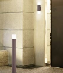 Φωτιστικό Τοίχου Trio Lighting   2xE27 Σκουριά Αλουμίνιο   IP44 222260224