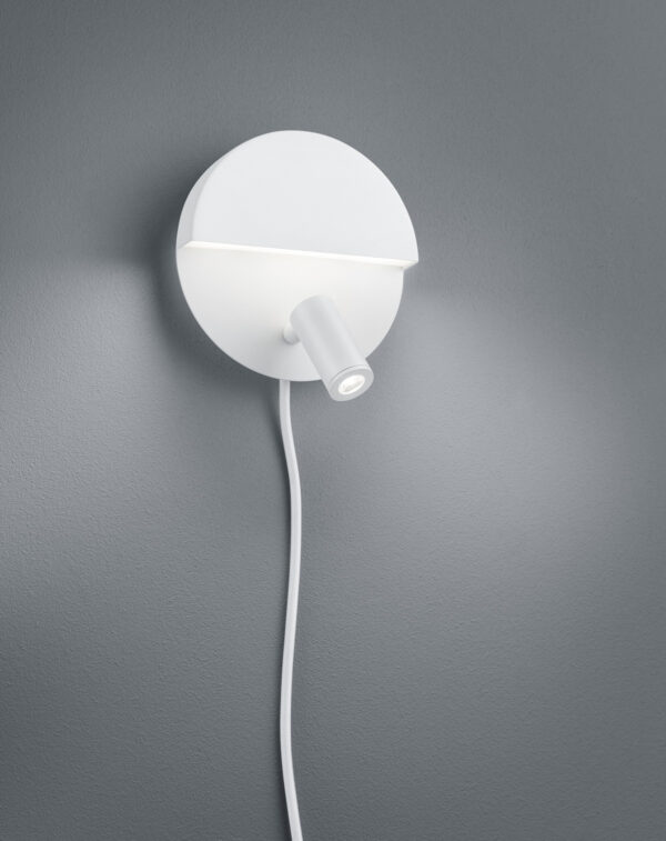 Φωτιστικό Τοίχου Trio Lighting LED 6W  Λευκό Ματ Μεταλλικό 600lm 3000K  222370231