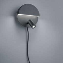 Φωτιστικό Τοίχου Trio Lighting LED 6W  Μαύρο Ματ Μεταλλικό 600lm 3000K  222370232