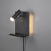 Φωτιστικό Τοίχου Trio Lighting LED 3W  Μαύρο Ματ Μεταλλικό 240lm 3000K  222570232