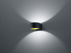 Φωτιστικό Τοίχου Trio Lighting LED 4,3W  Μαύρο Ματ Μεταλλικό 430lm 3000K  223410132