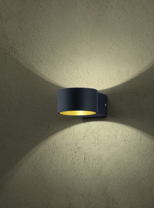 Φωτιστικό Τοίχου Trio Lighting LED 4,3W  Μαύρο Ματ Μεταλλικό 430lm 3000K  223410132