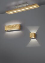 Φωτιστικό Τοίχου Trio Lighting LED 4,3W  Ξύλο Step Dimmable 430lm 3000K  223710130