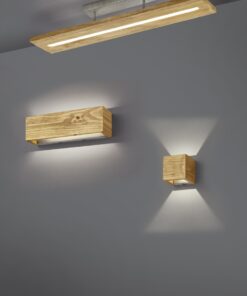 Φωτιστικό Τοίχου Trio Lighting LED 4,3W  Ξύλο Step Dimmable 430lm 3000K  223710130