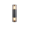 Φωτιστικό Τοίχου Up-Down Μαύρο Ματ HOOSIC 2x E27 IP44 Trio Lighting – 224060232