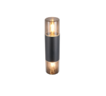 Φωτιστικό Τοίχου Up-Down Μαύρο Ματ HOOSIC 2x E27 IP44 Trio Lighting – 224060232