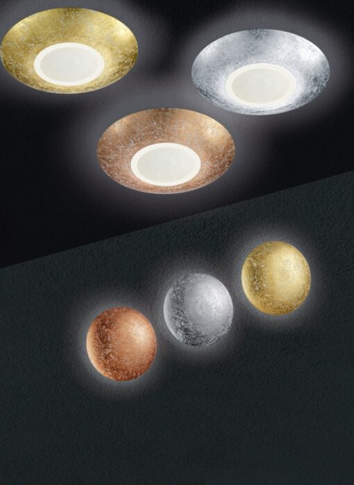 Φωτιστικό Τοίχου Trio Lighting LED 8W  Χρυσό Μεταλλικό 700lm 3000K  224110179