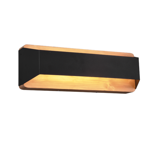 Φωτιστικό Τοίχου Trio Lighting  LED 13,5W Μαύρο Ματ Μεταλλικό Step Dimmable 1500lm  3000K – 224819132