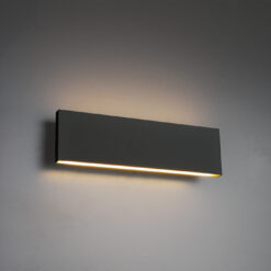 Φωτιστικό Τοίχου Trio Lighting LED 6W  Ανθρακί Μεταλλικό Step Dimmable 600lm 3000K  225172942